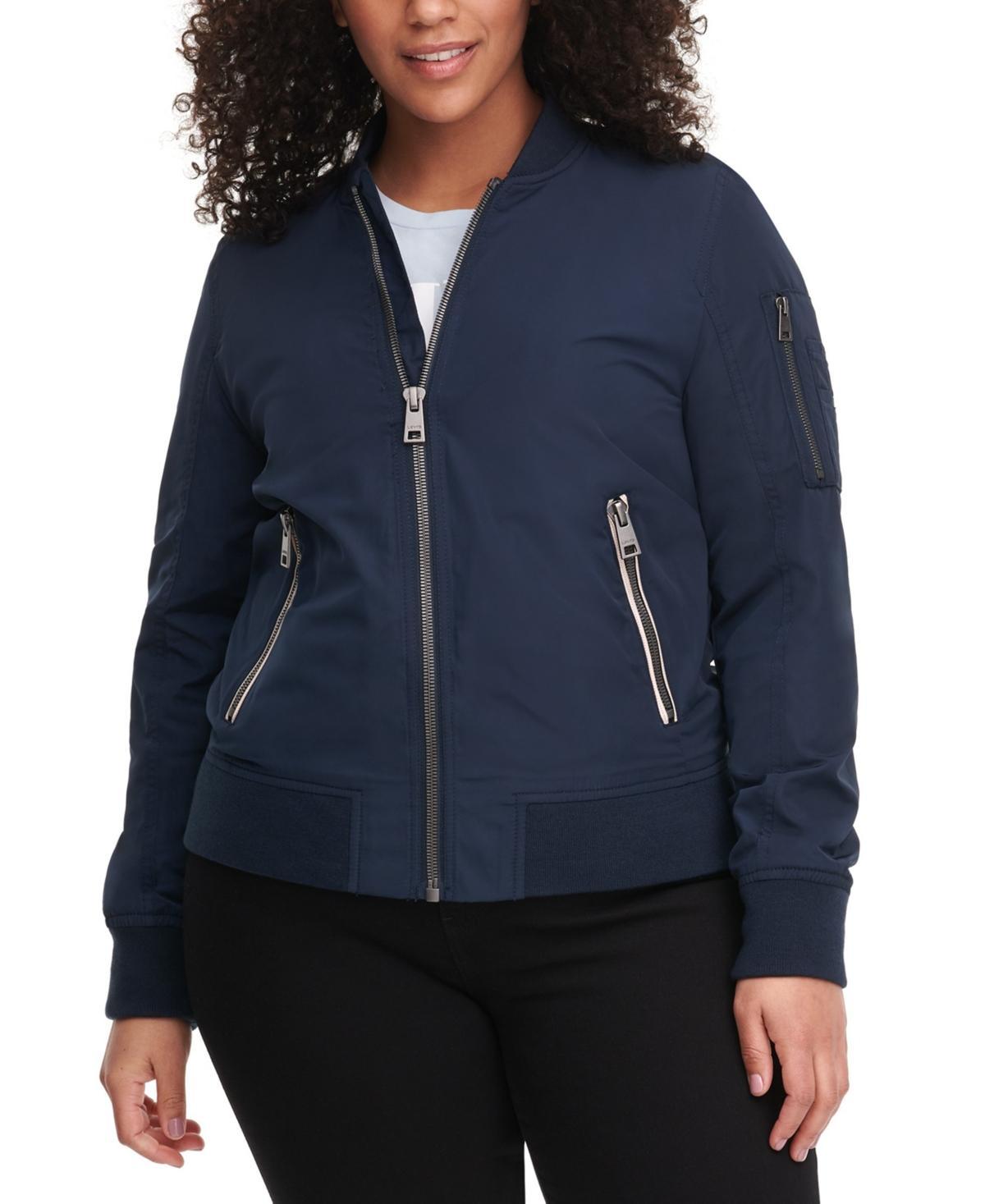 Plus Size Levi's® Newport Classic Bomber Jacket, Women's, Size: 2XL, White Product Image