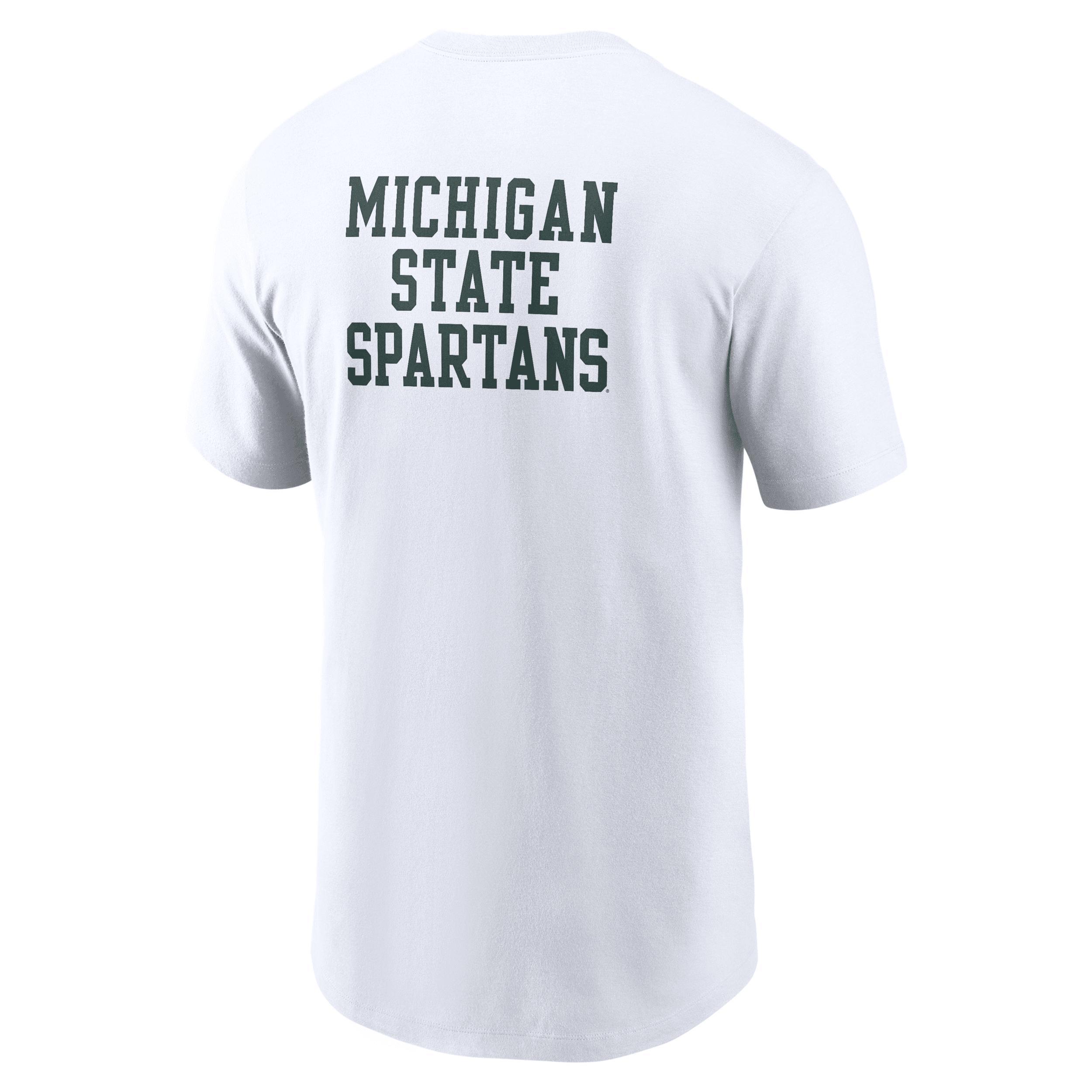 Michigan State 2-Hit Stacked Nike Men's College T-Shirt Product Image