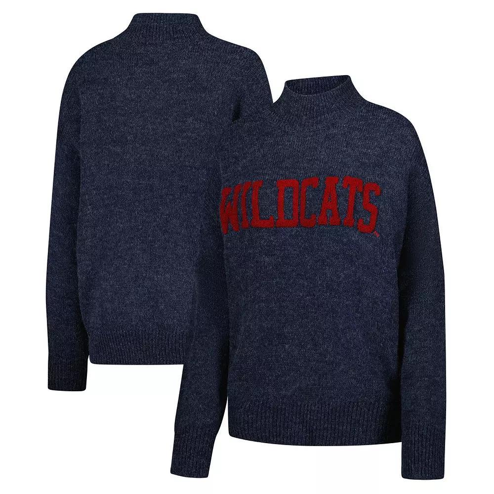 Women's Gameday Social  Navy Arizona Wildcats Oversized Varsity Sweater, Size: Large, Blue Product Image
