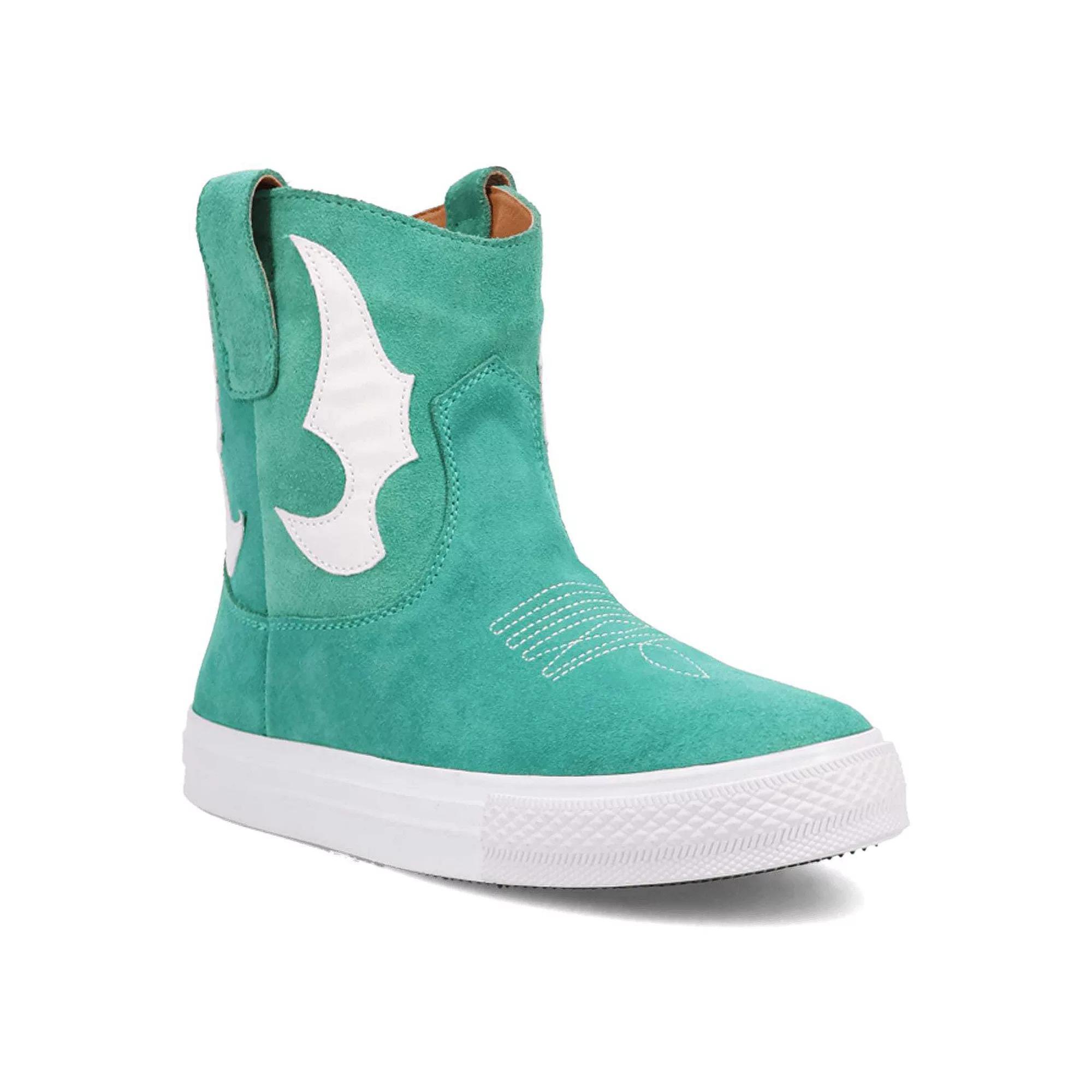 Dingo Ollie Women's Suede Ankle Boots, Size: 8, Green Product Image