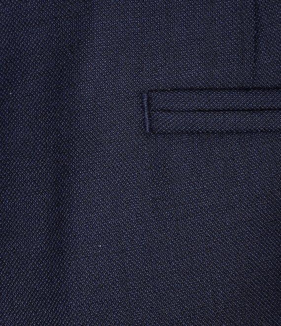 Hickey Freeman Classic Fit Flat Front Solid Dress Pants Product Image