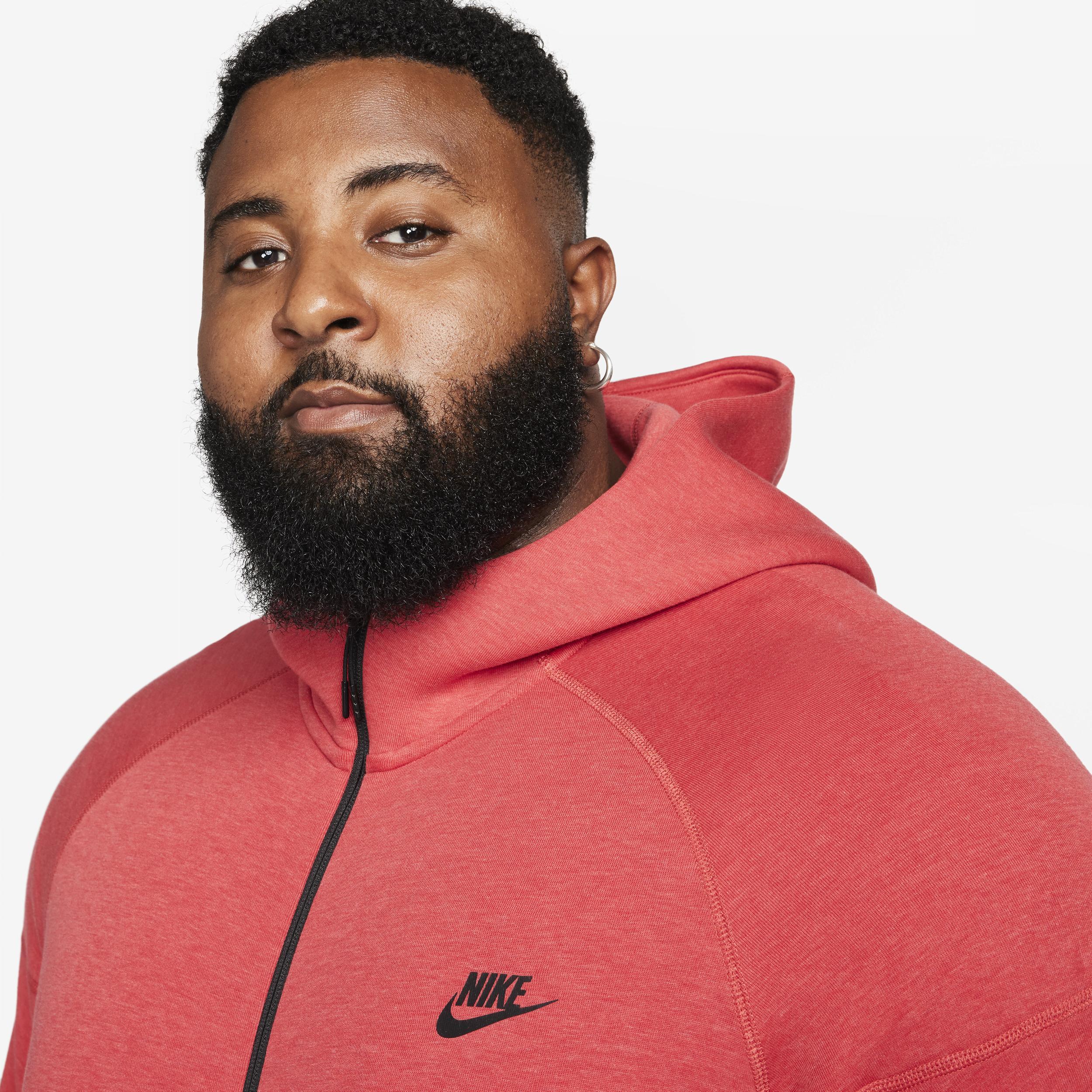 Nike Tech Fleece full zip hoodie in gray Product Image
