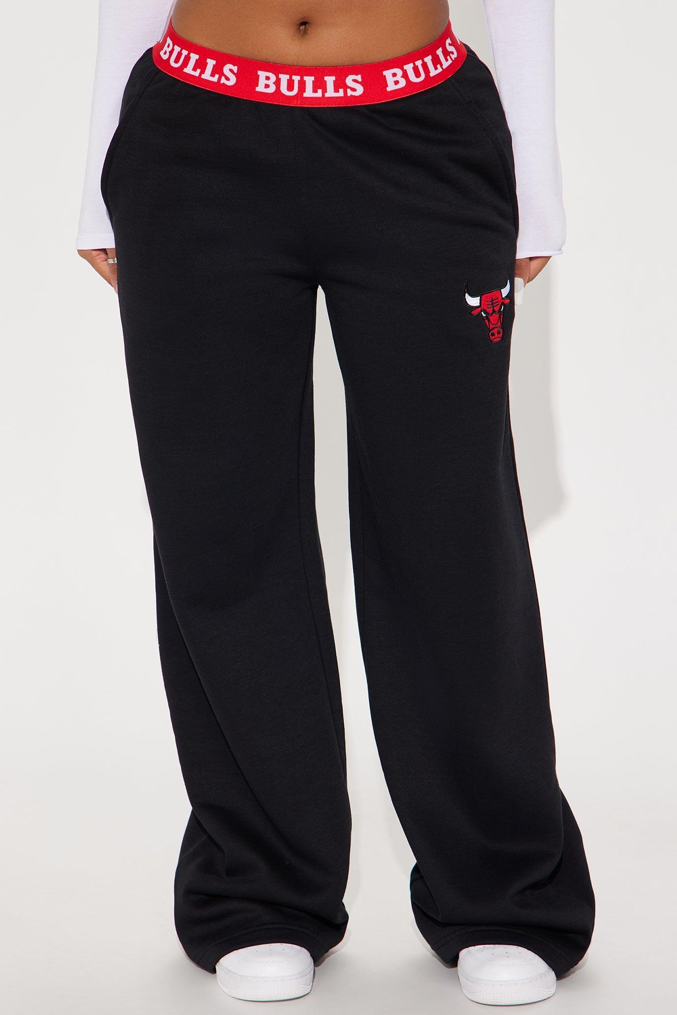 Bulls Free Throw Wide Leg Pant - Black Product Image