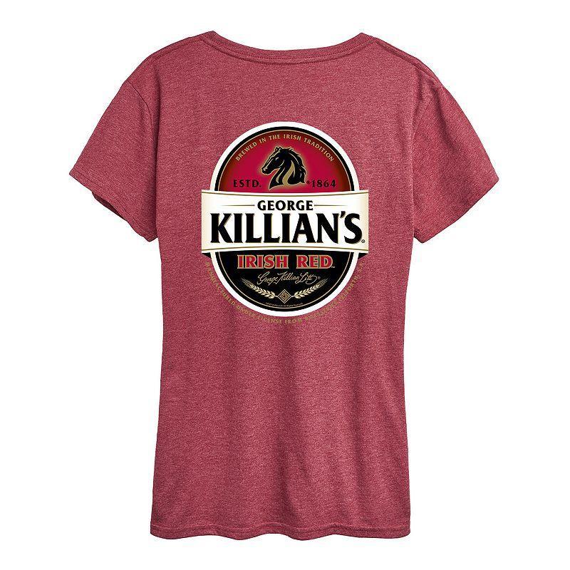 Womens Killians Irish Red Logo Graphic Tee Grey Dark Red Product Image