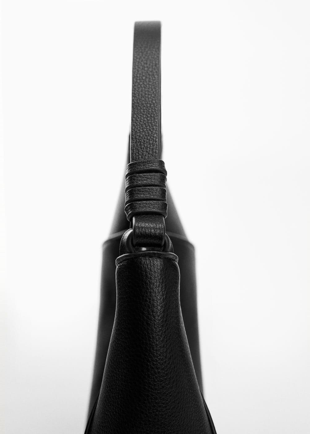 Leather-effect shoulder bag - Women | MANGO USA Product Image