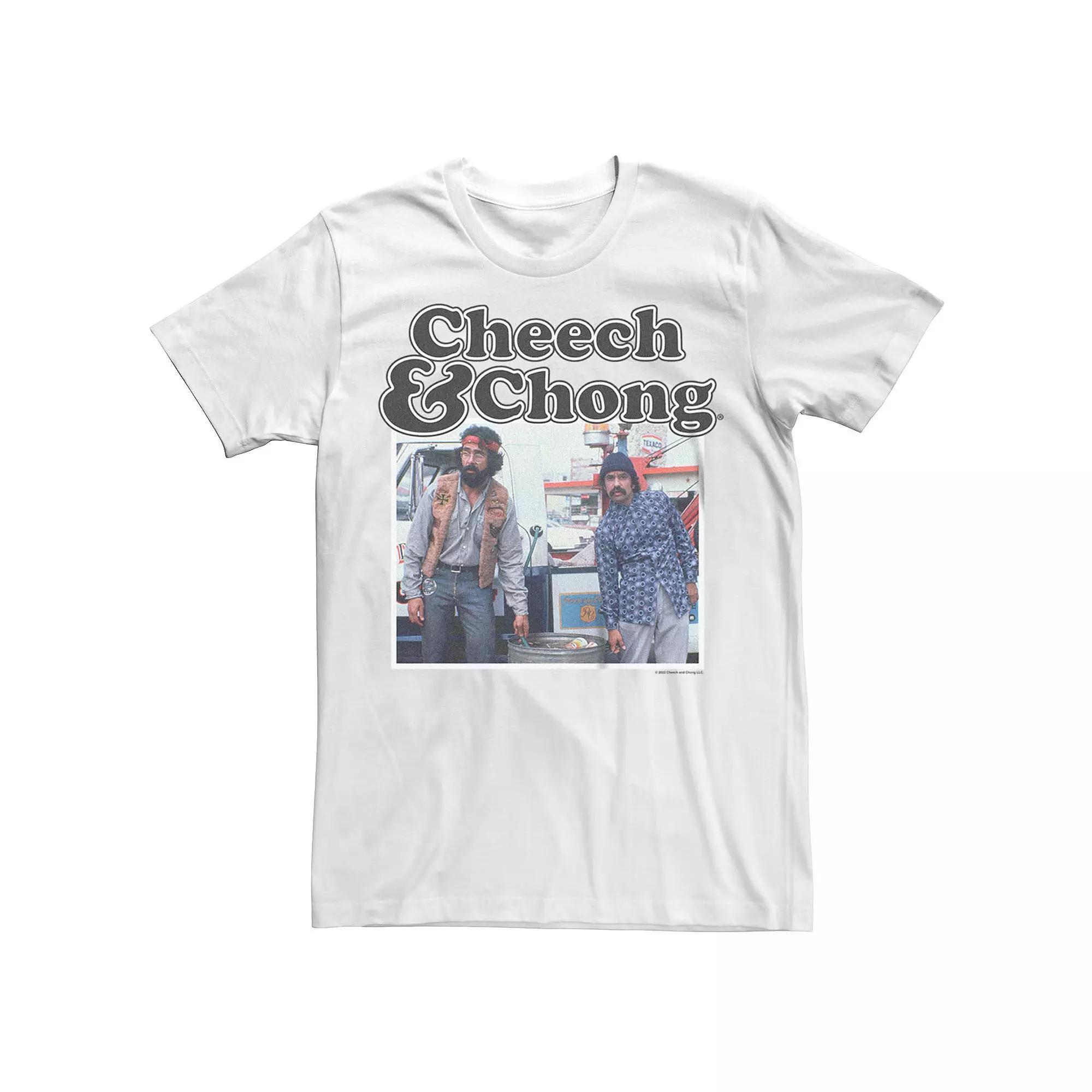 Men's Cheech And Chong Filling Bucket Tee, Size: Medium, White Product Image