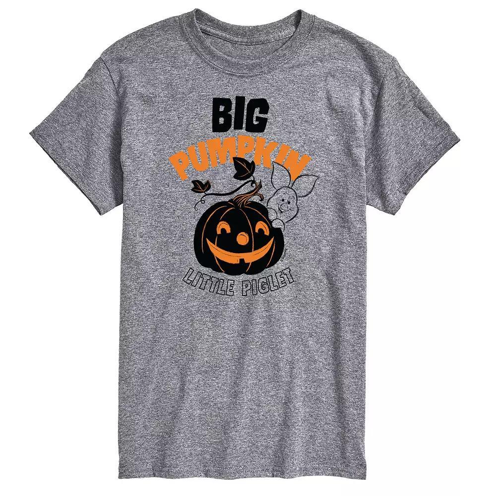 Disneys Winnie the Pooh Mens Big Pumpkin, Little Piglet Graphic Tee Product Image