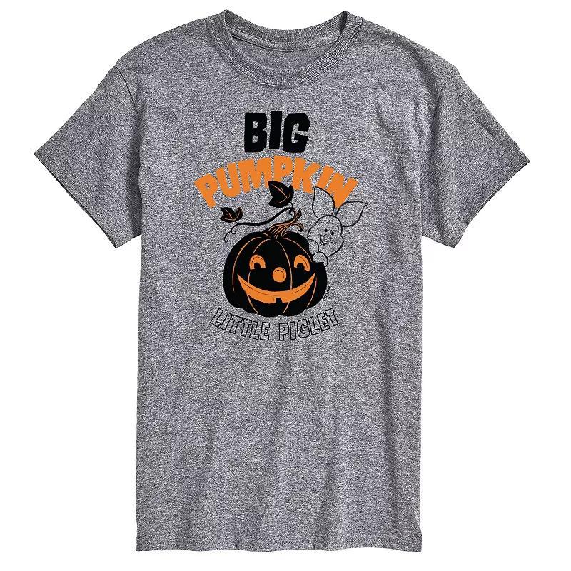 Disneys Winnie the Pooh Mens Big Pumpkin, Little Piglet Graphic Tee Product Image