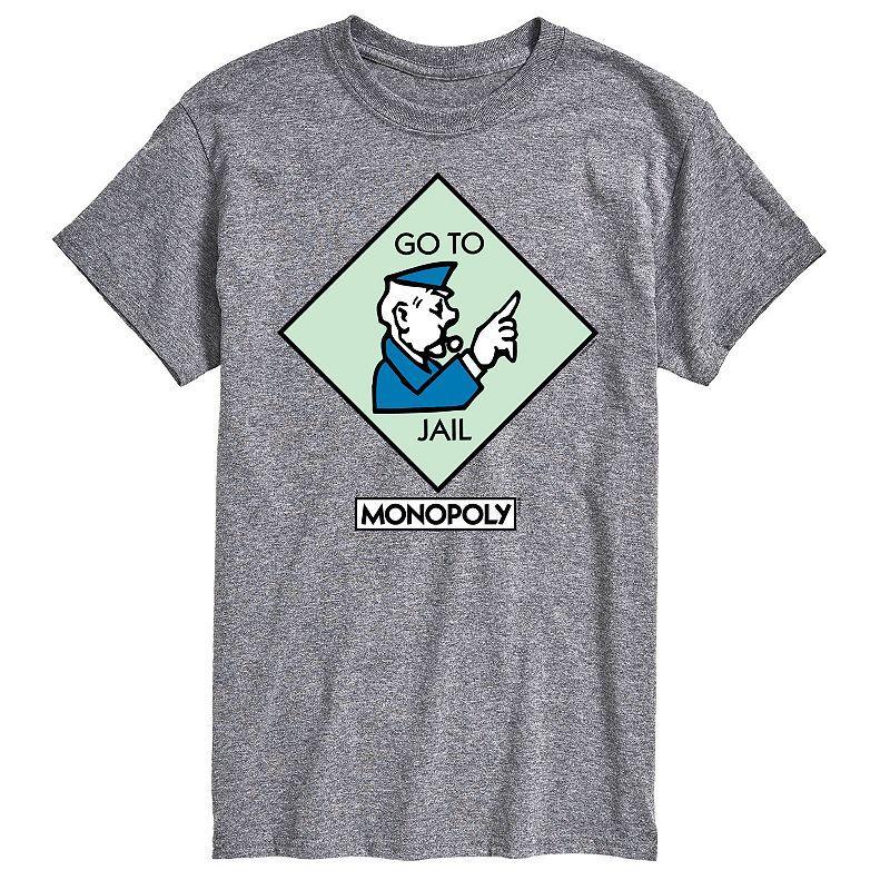 Mens Monopoly Go To Jail Square Graphic Tee Product Image
