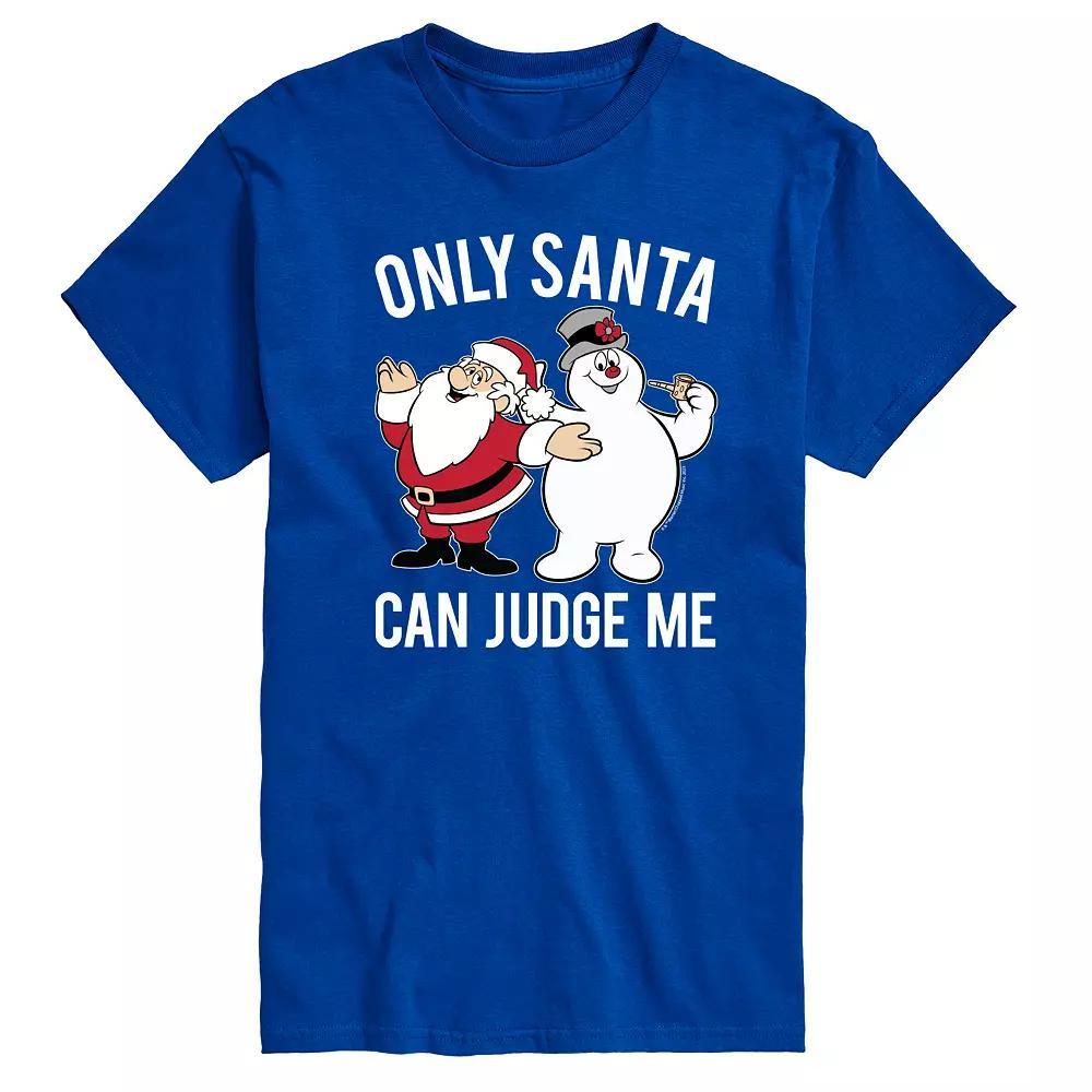 Men's Frosty The Snowman Only Santa Can Judge Me, Size: 3XB, Gray Product Image