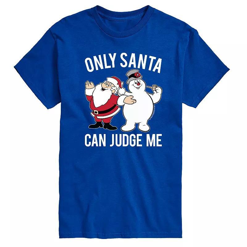 Men's Frosty The Snowman Only Santa Can Judge Me, Size: 3XB, Gray Product Image
