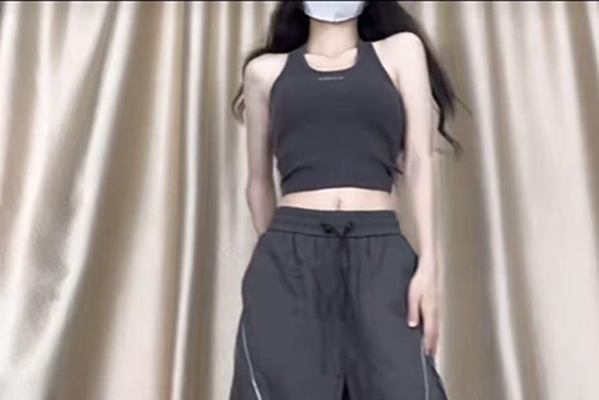 High Waist Loose-Fit Wide-Leg Sweatpants Product Image