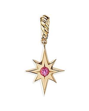 David Yurman Cable Collectibles North Star Birthstone Charm in 18K Yellow Gold with Garnet Product Image