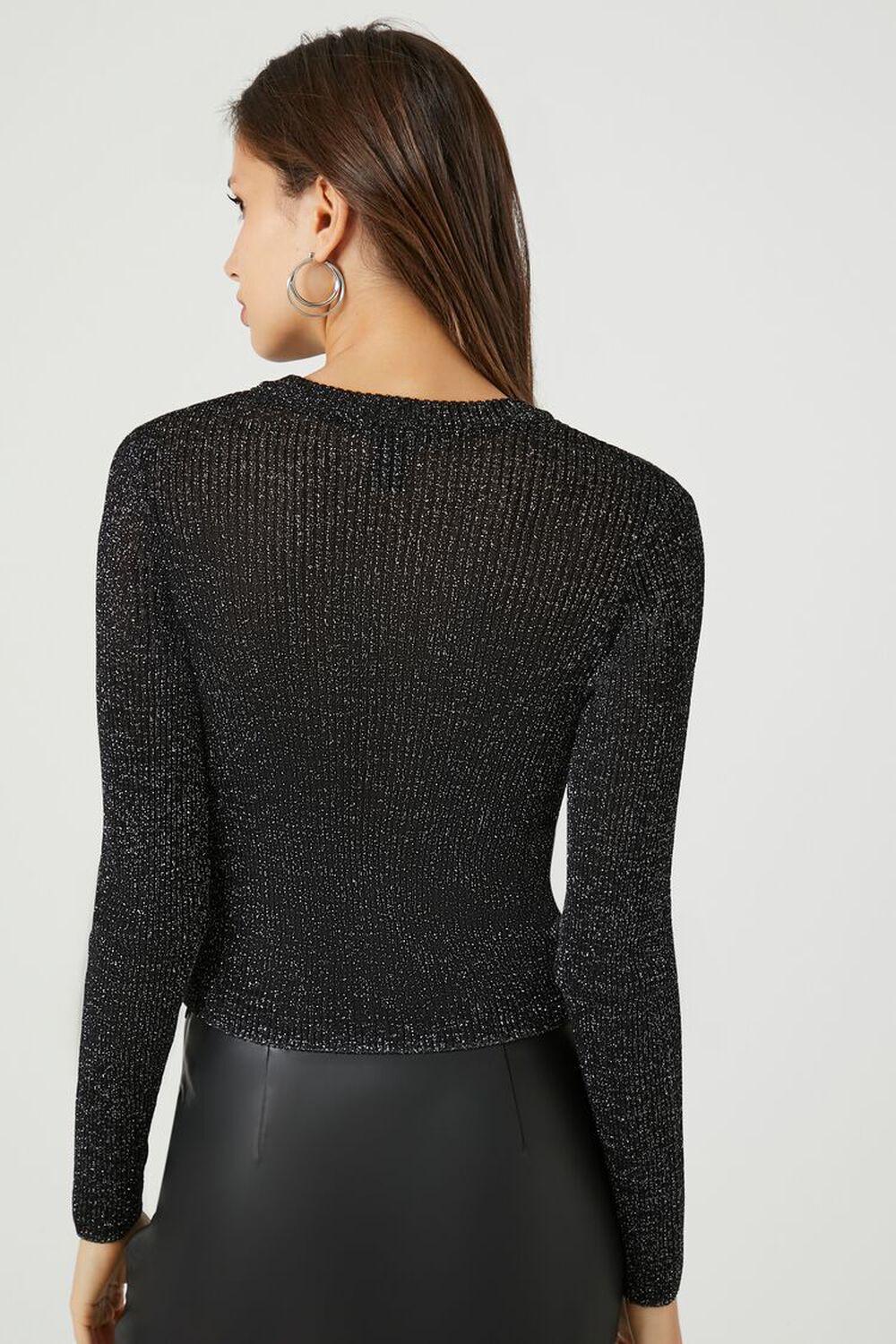 Glitter Knit Cropped Sweater | Forever 21 Product Image