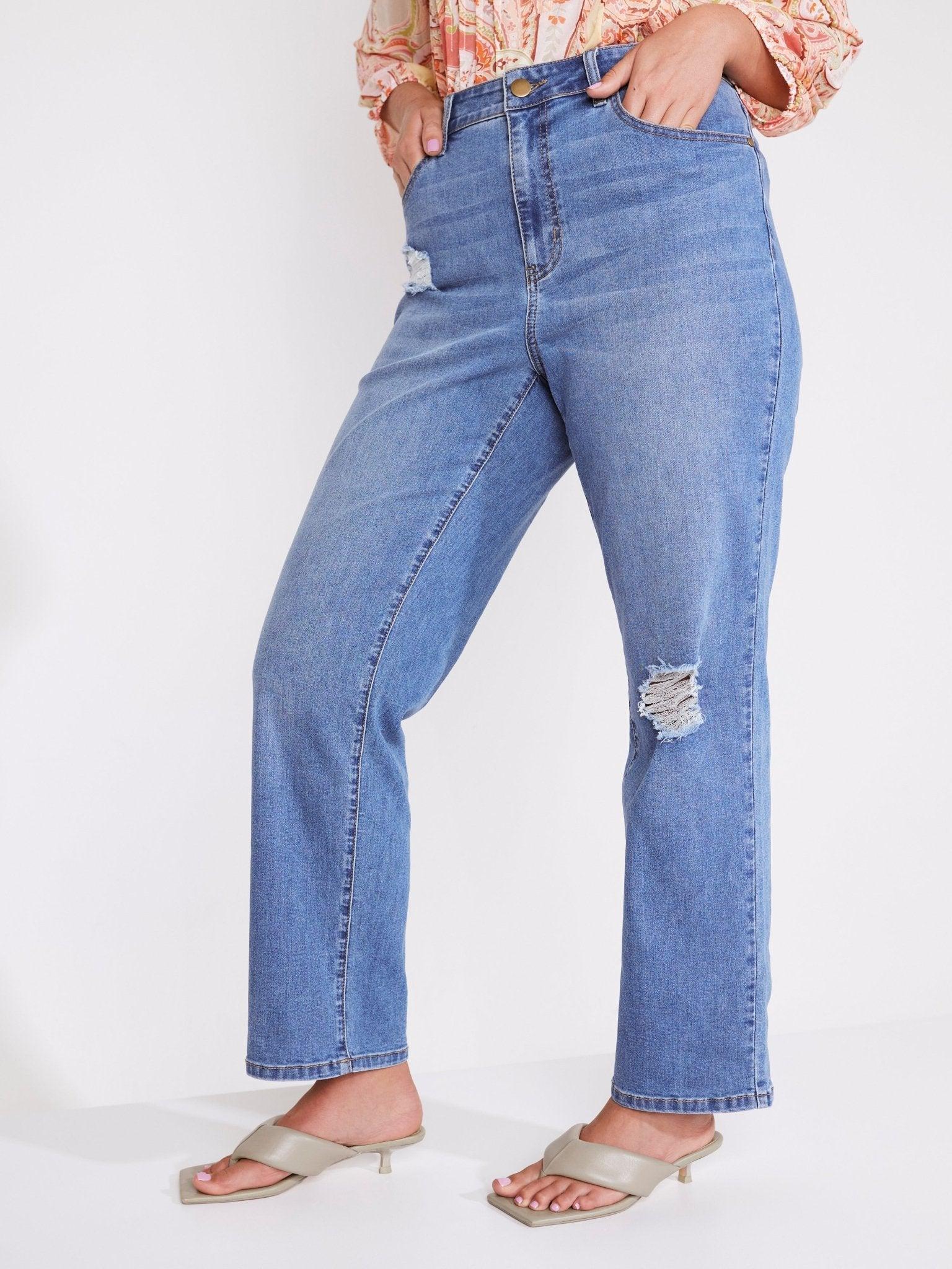 Westport Signature Straight Leg with Destruction - Plus Product Image