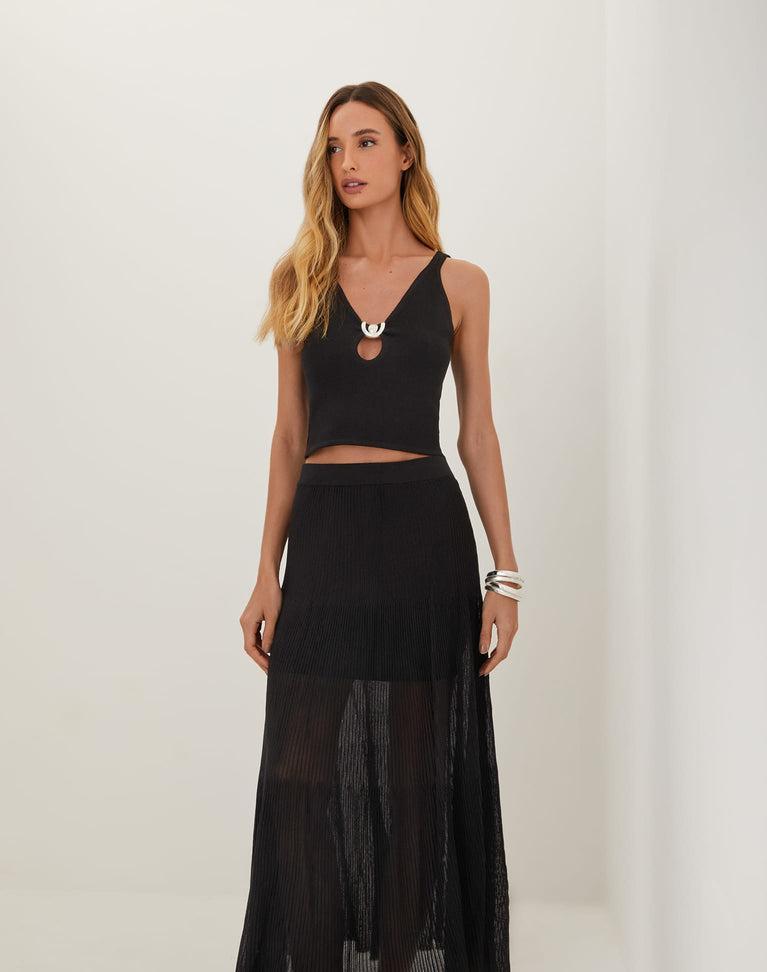 Knit Ligia Top - Black Product Image