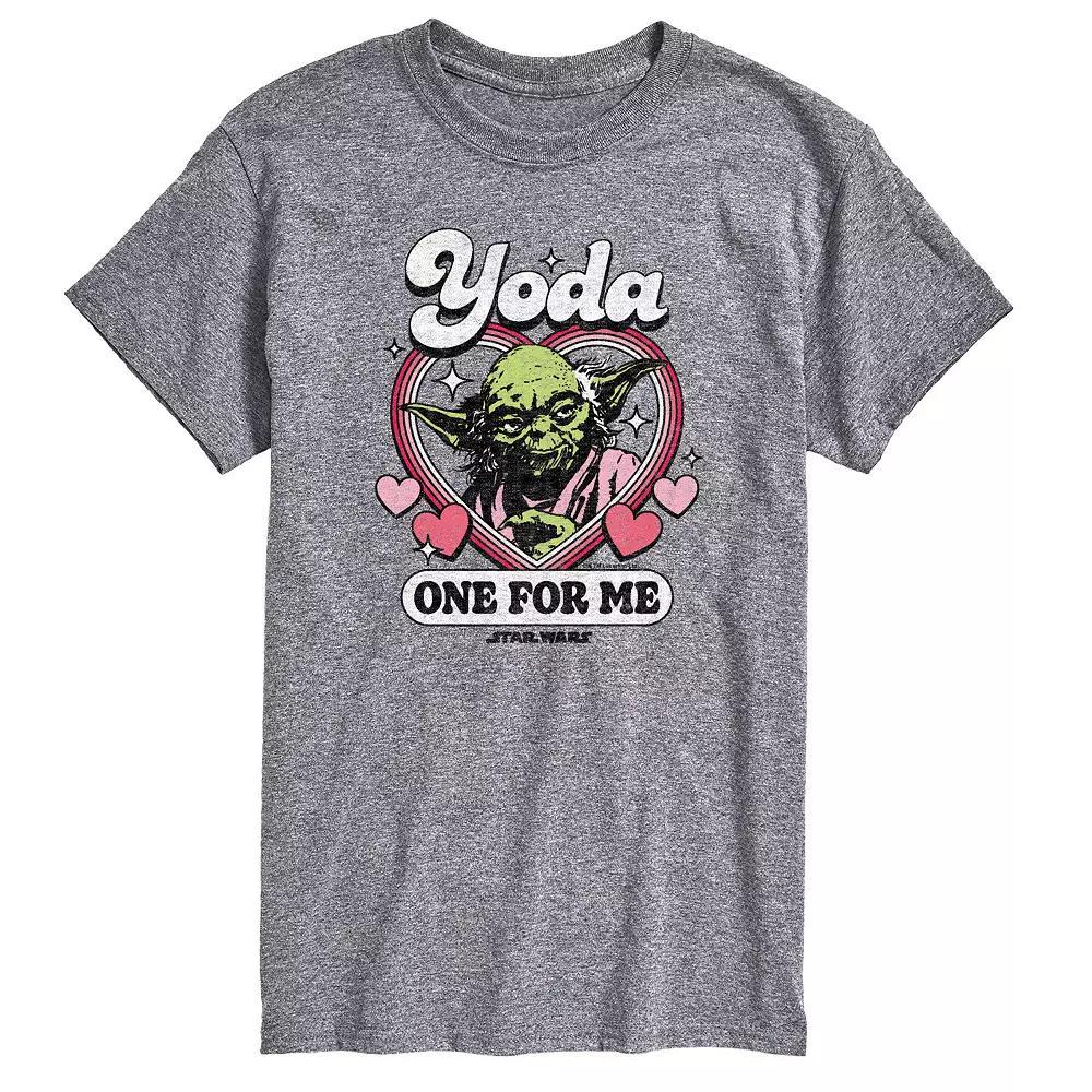Big & Tall Star Wars Yoda One For Me Graphic Tee, Mens Grey Gray Product Image