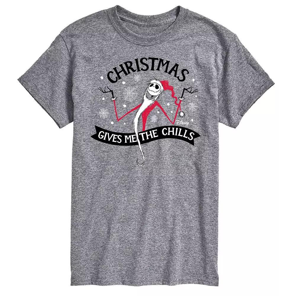 Men's Nightmare Before Christmas Chills Tee, Size: XL Tall, Gray Product Image
