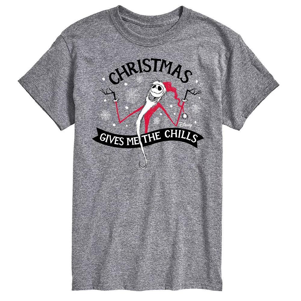 Men's Nightmare Before Christmas Chills Tee, Size: XL Tall, Gray Product Image