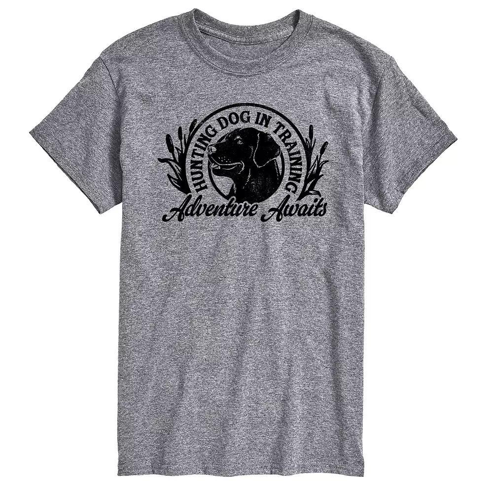 Big & Tall Hunting Dog In Training Adventure Awaits Graphic Tee, Mens Grey Gray Product Image