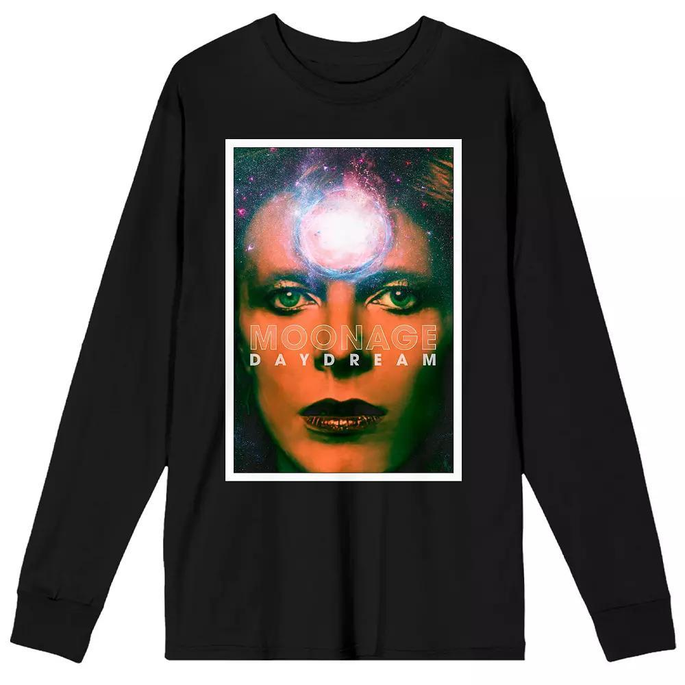 Men's David Bowie Moonage Daydream Close-Up Graphic Tee, Size: XXL, Black Product Image