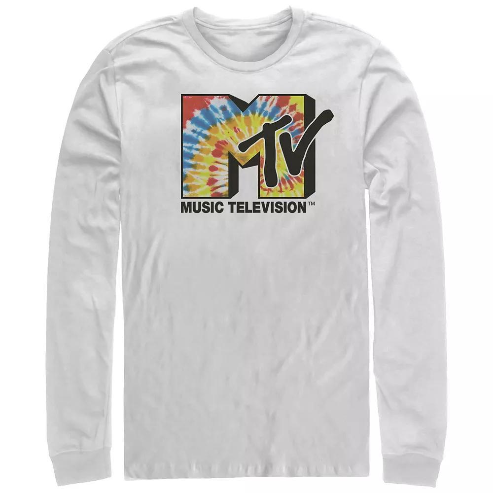 Men's MTV Tie Dye Logo Graphic Tee, Size: XXL, White Product Image