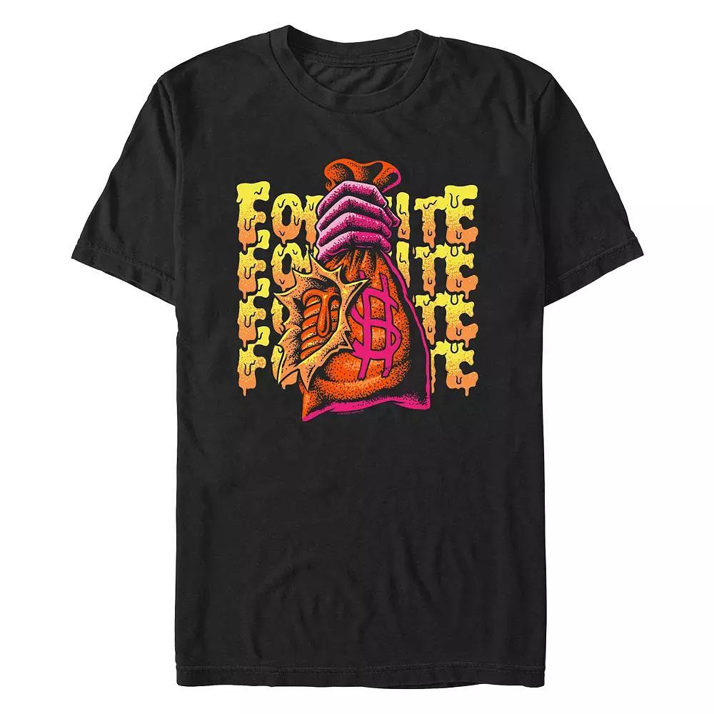 Men's Fortnite Mancake Pancake Bag Graphic Tee, Size: XXL, Black Product Image