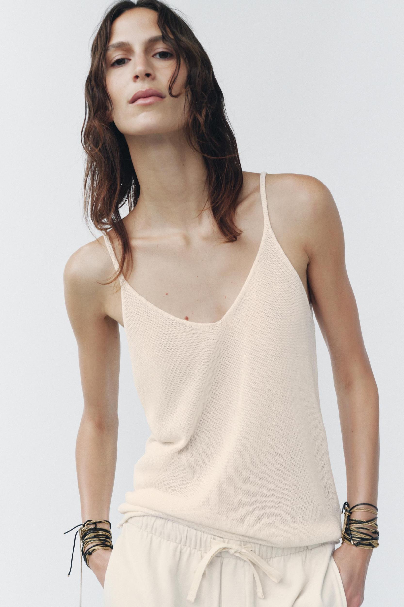 STRAPPY KNIT TOP Product Image