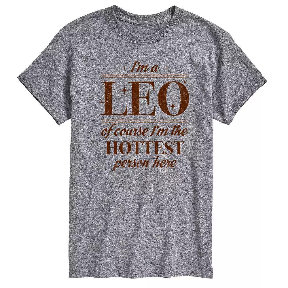 Men's I'm A Leo Graphic Tee, Size: Large, Heather Pink Product Image
