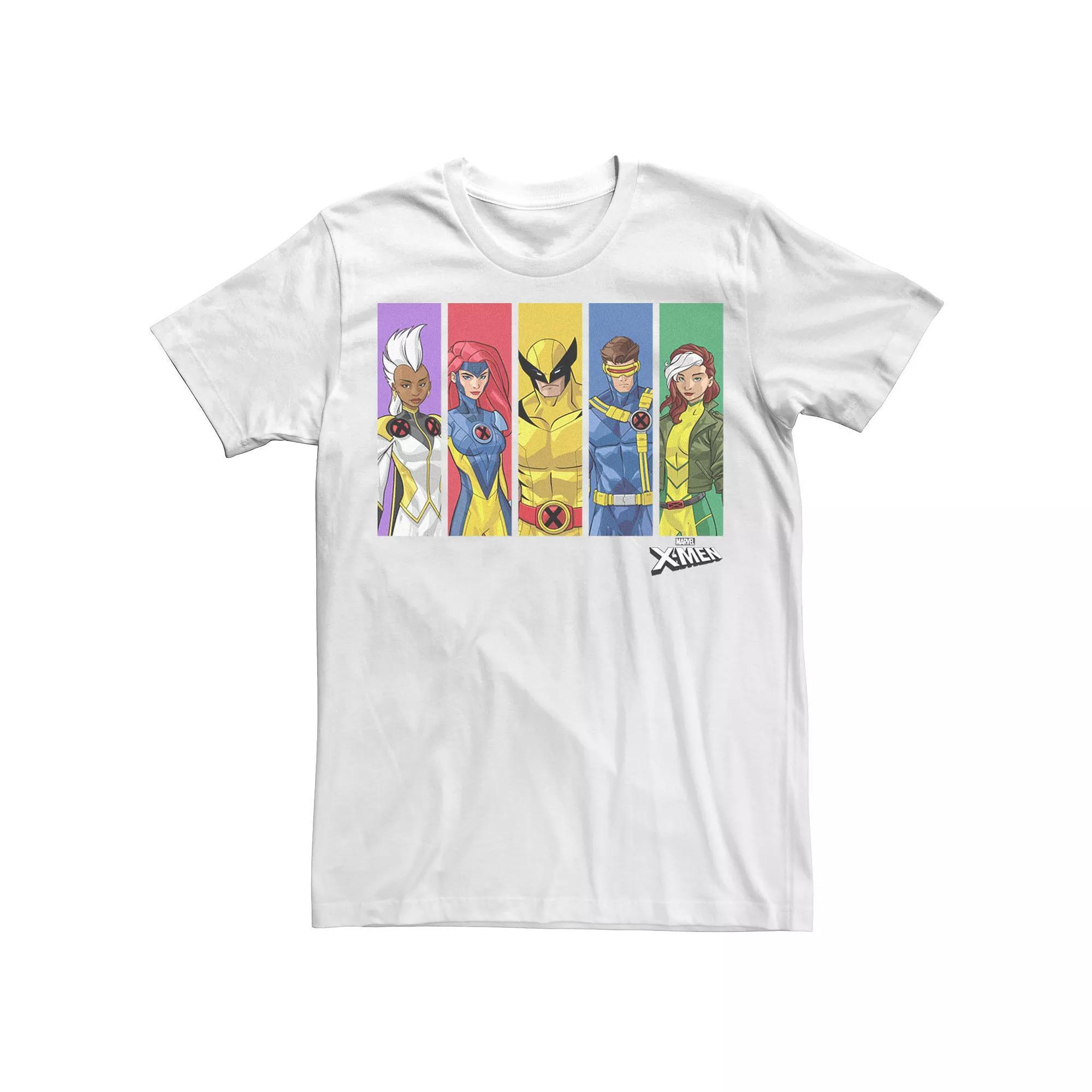 Men's Marvel X-Men Character Panels Tee, Size: Large, White Product Image