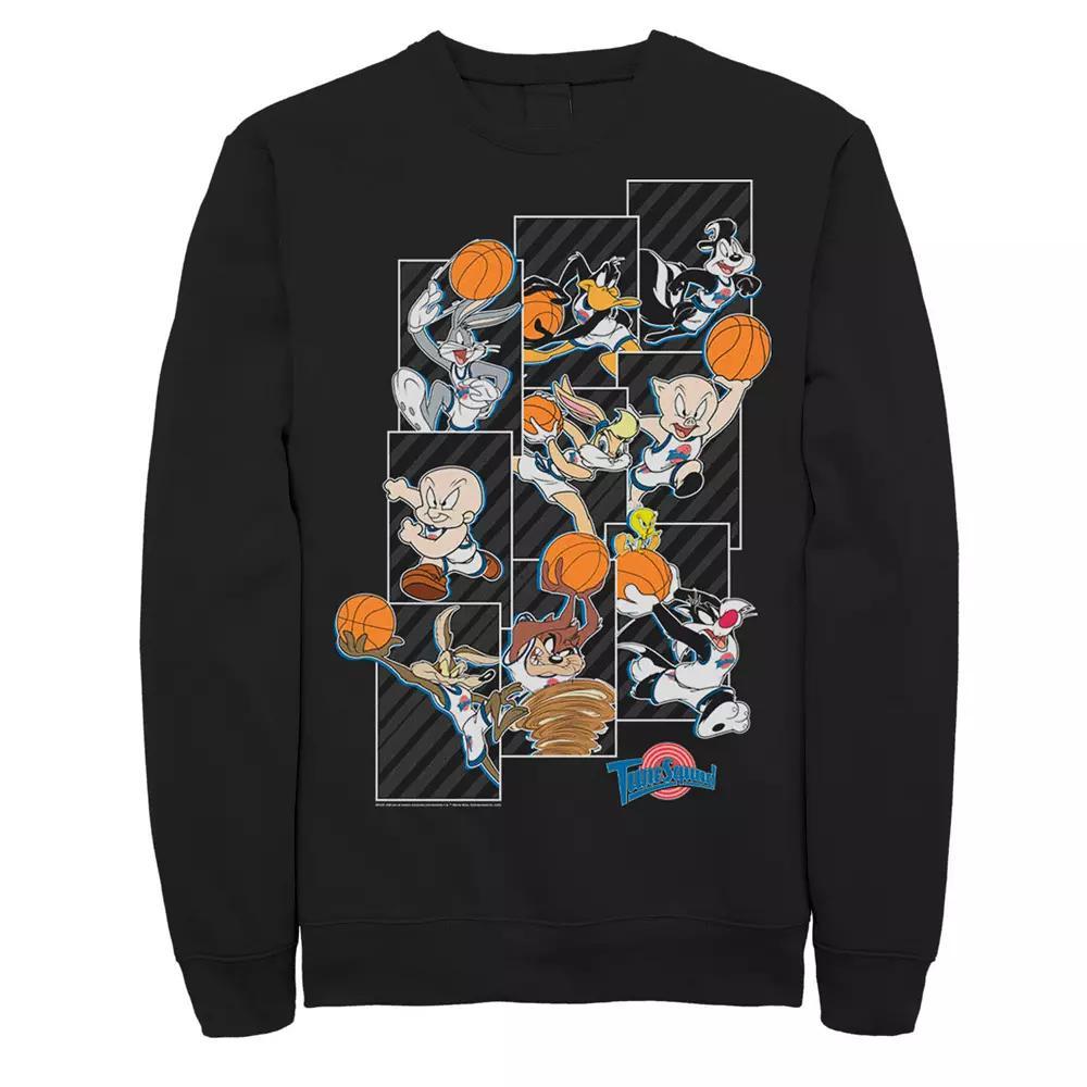 Men's Looney Tunes Space Jam Tune Squad Panels Tee, Size: 3XL, Black Product Image