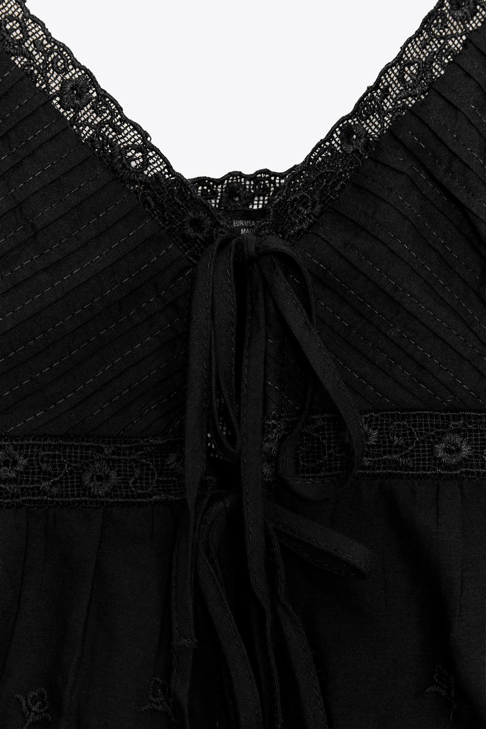 EMBROIDERED STRAPPY TOP Product Image