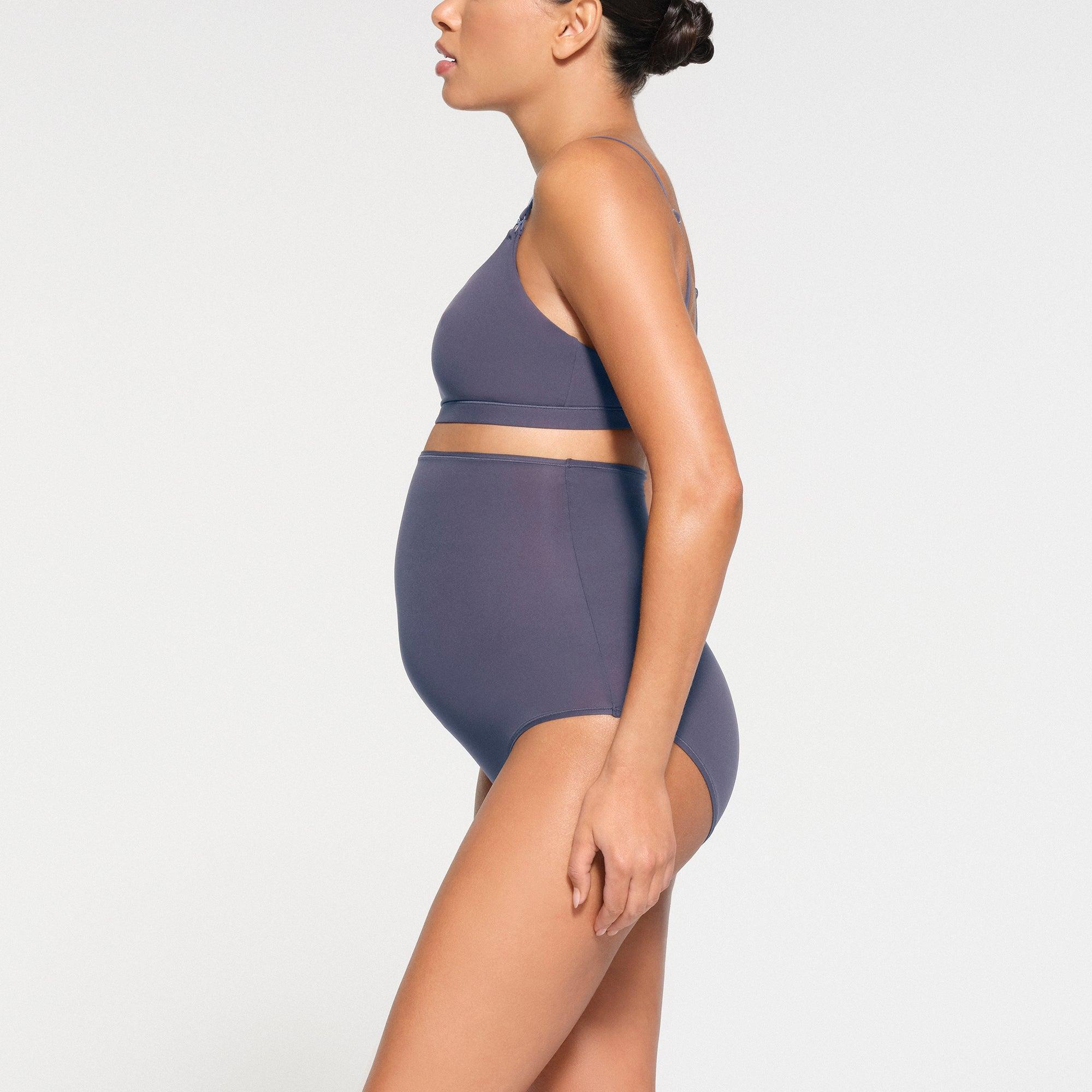 FITS EVERYBODY MATERNITY HIGH-WAISTED BRIEF 2-PACK | SLEET AND ONYX Product Image