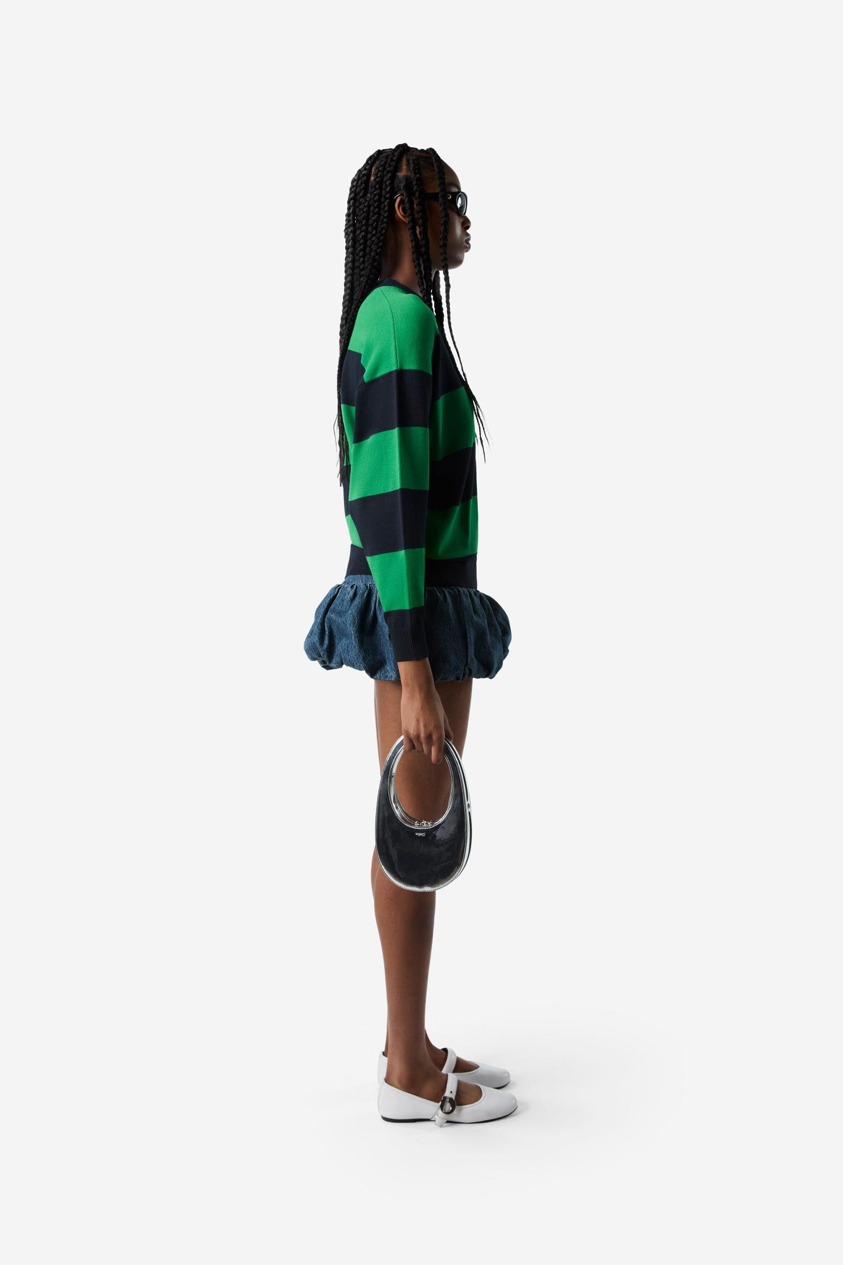 Striped Crewneck Sweater Product Image