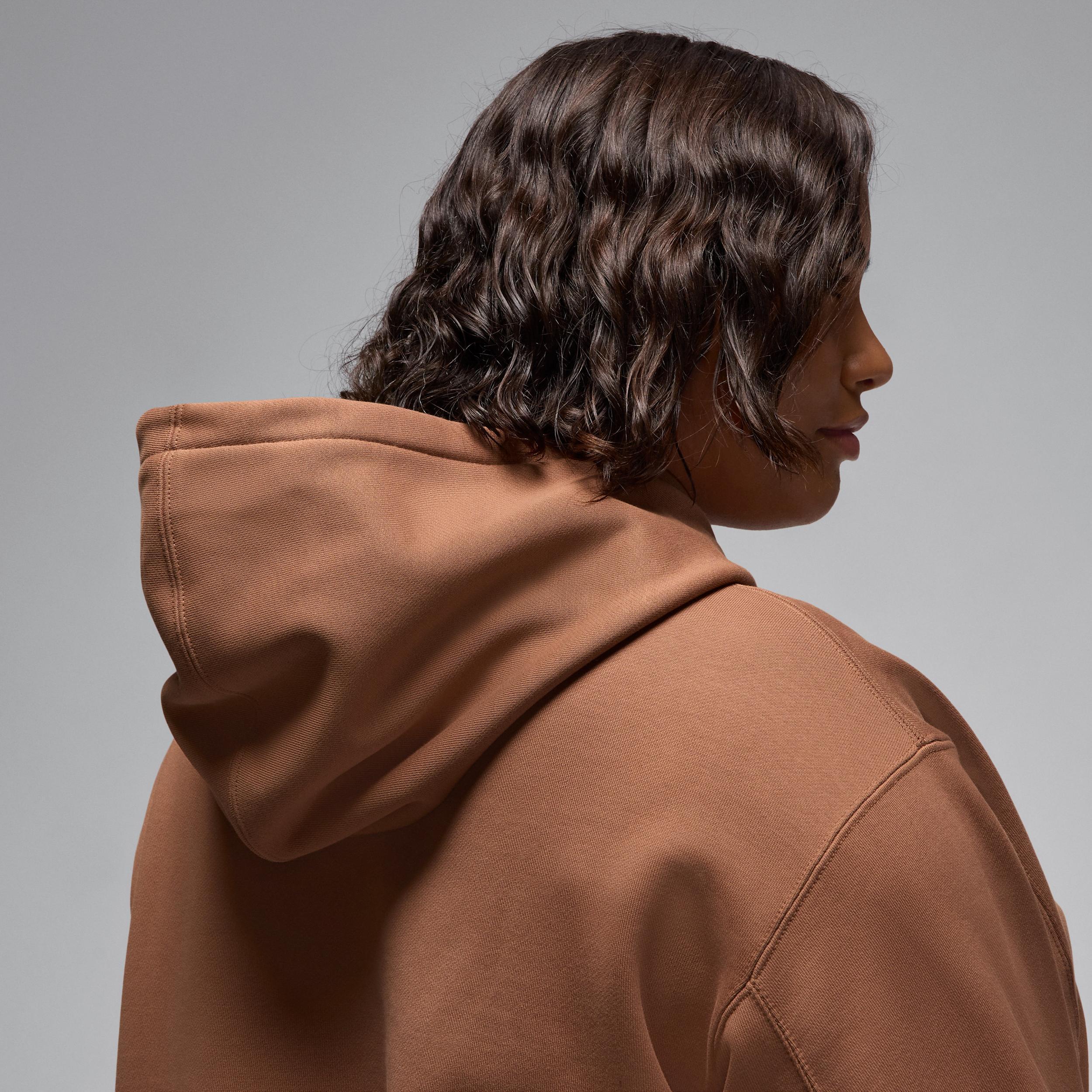 Women's Jordan Flight Fleece Satin-Lined Pullover Hoodie (Plus Size) Product Image