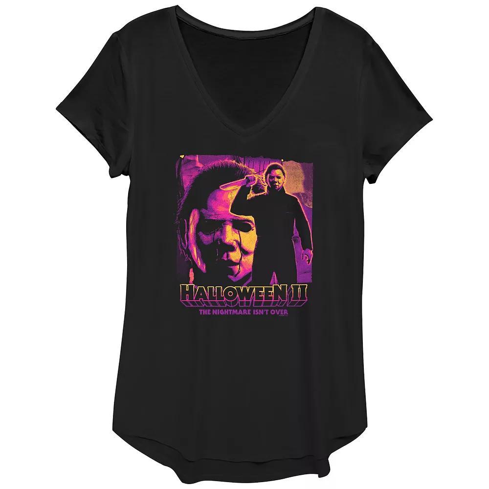 Women's Halloween II Michael Myers The Nightmare Isn't Over Graphic Tee, Size: XS, Black Product Image