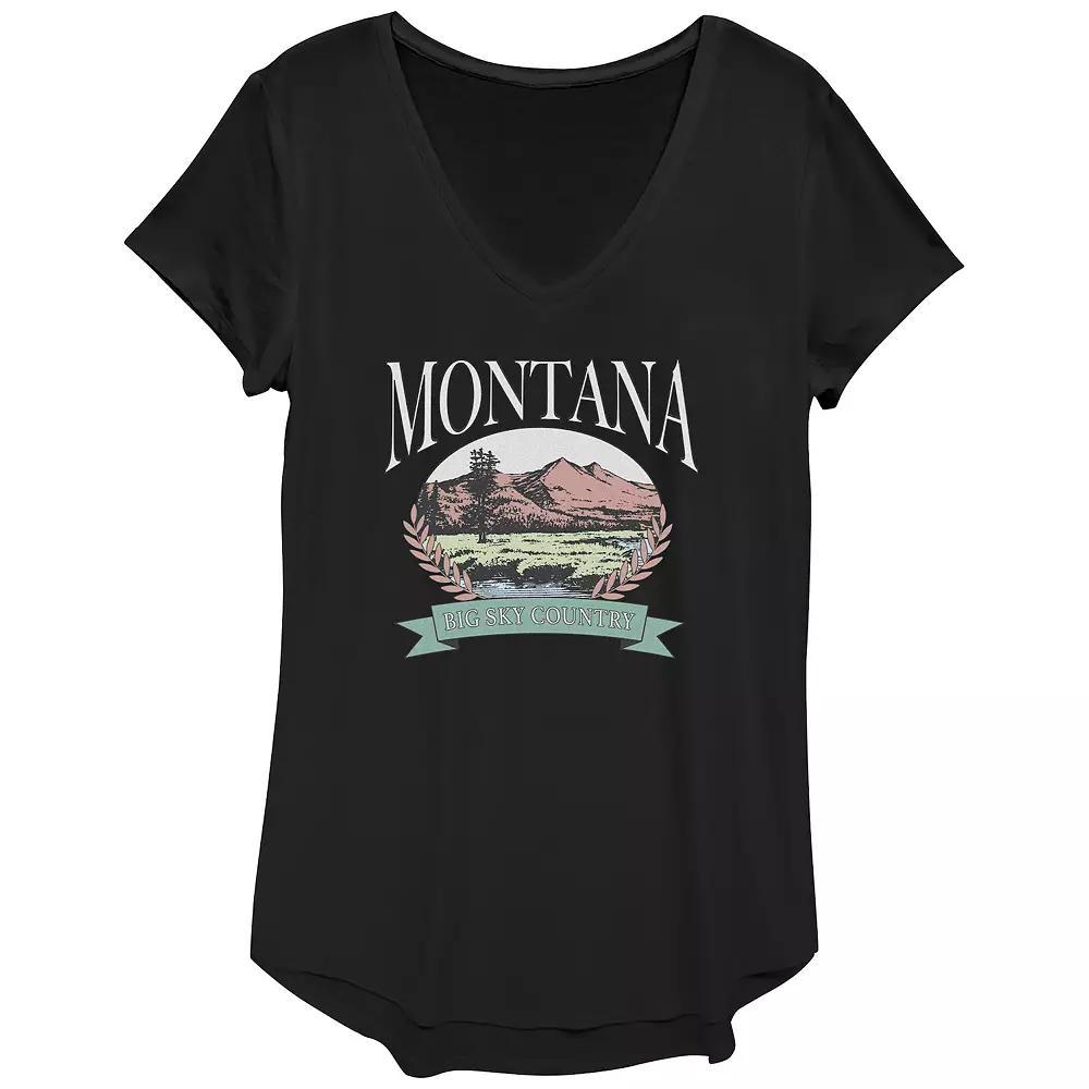 Womens Montana Big Sky Country Graphic Tee, Girls Product Image