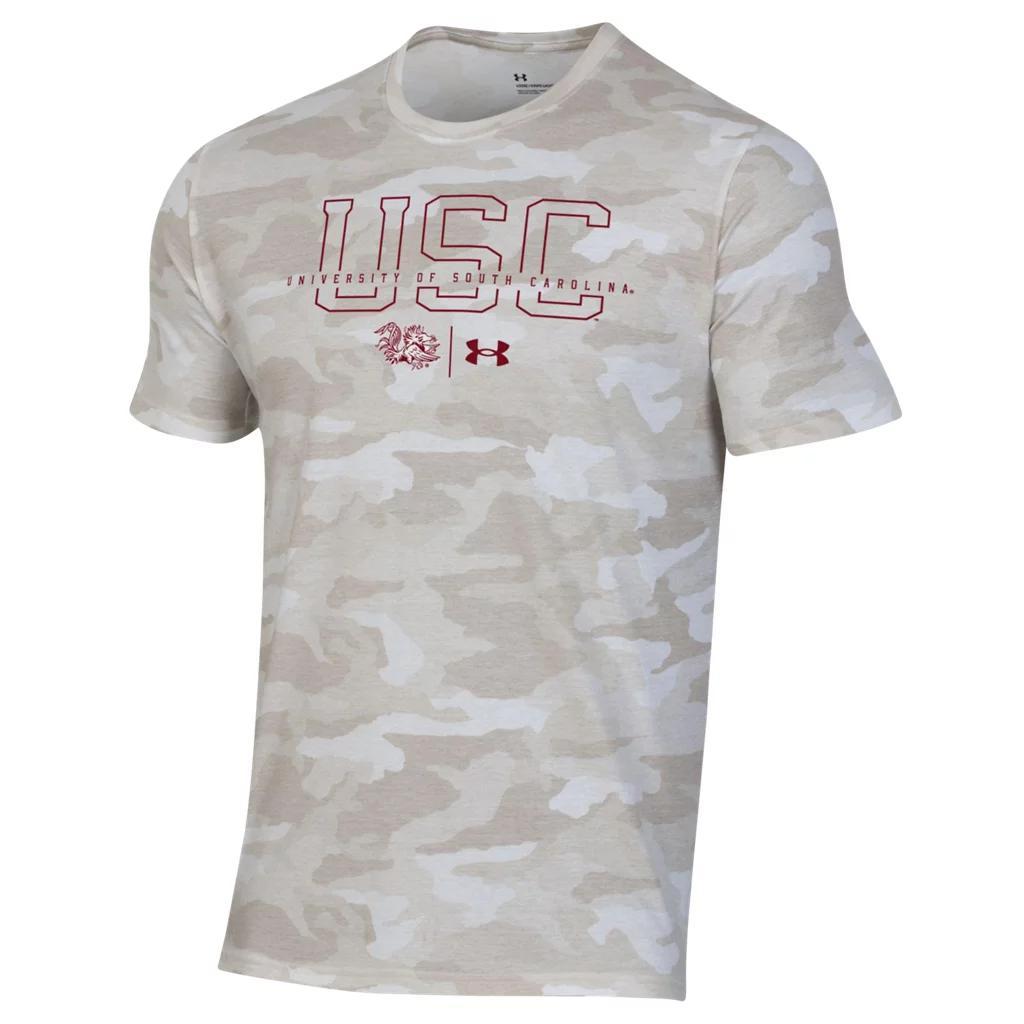 UA Performance Cotton Camo Collegiate Mens T-Shirt Product Image