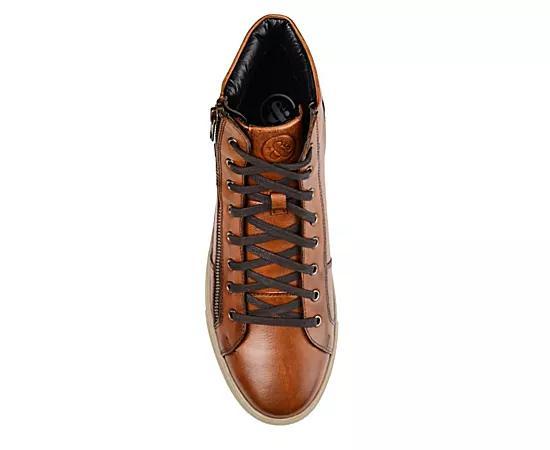 Thomas & Vine Xander Mens Leather High-Top Sneakers Product Image