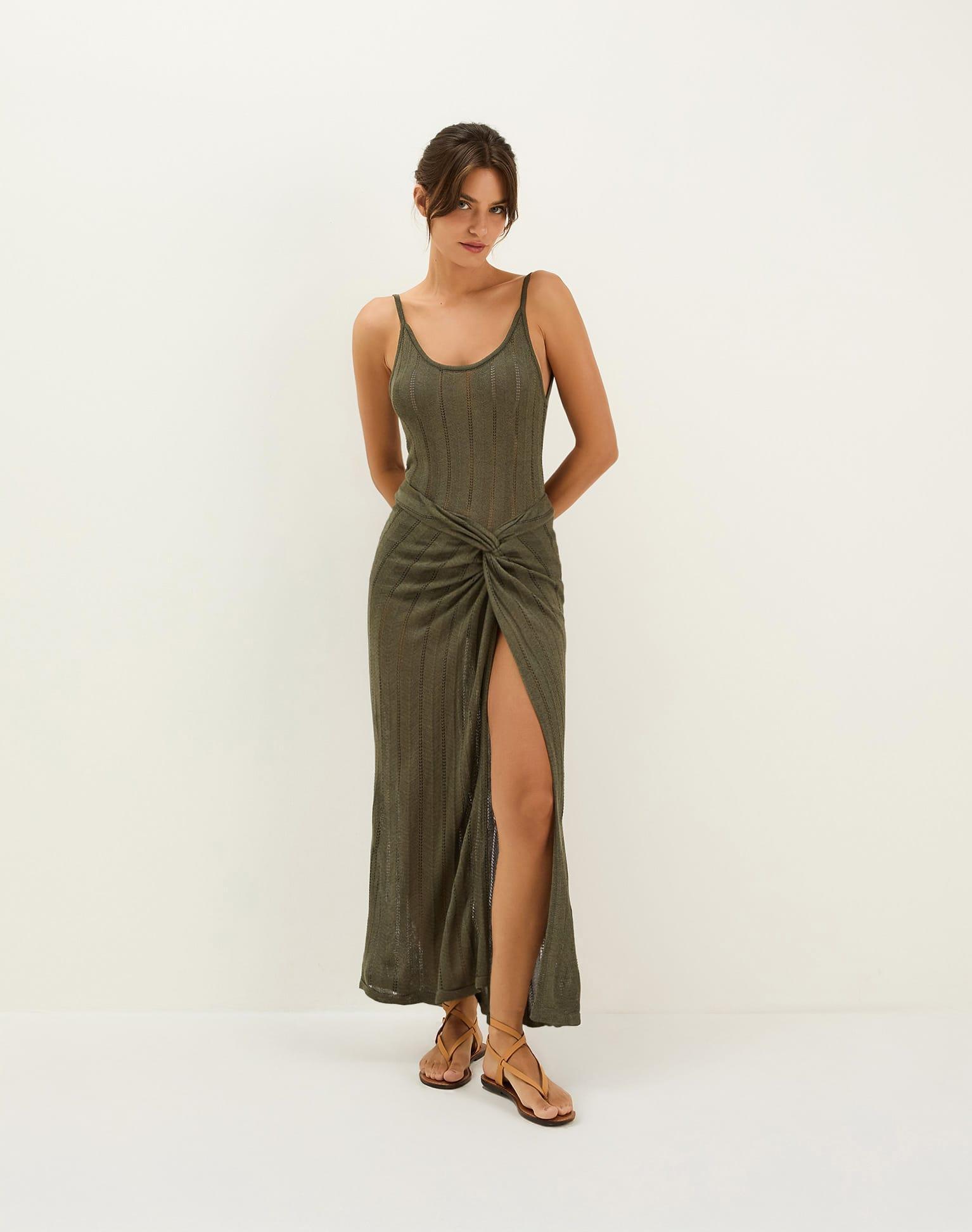 Knit Elba Bodysuit - Evergreen Product Image