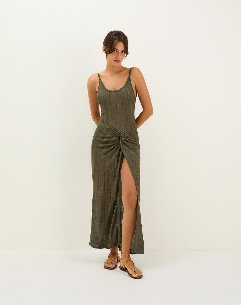 Knit Elba Bodysuit - Evergreen Product Image