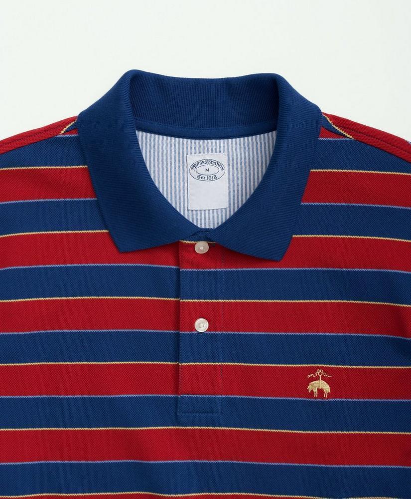 Supima® Cotton Multi-Stripe Polo Shirt Product Image