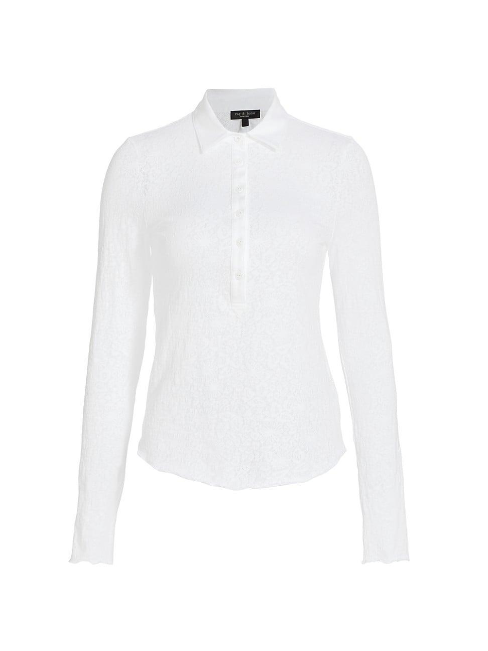 rag & bone Gemma Jacquard Polo Product Image