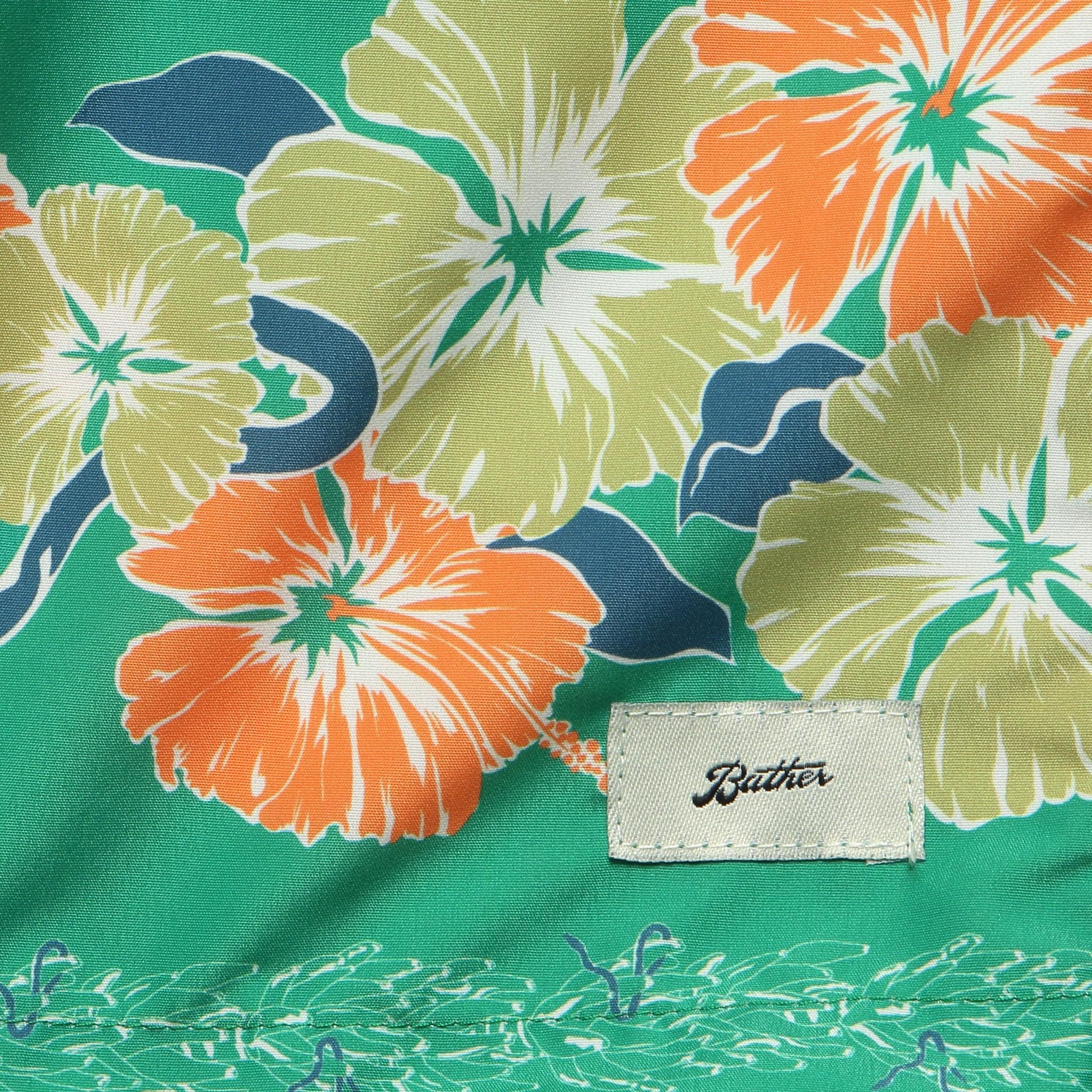 Ornate Bloom Swim Trunk - Moss Product Image