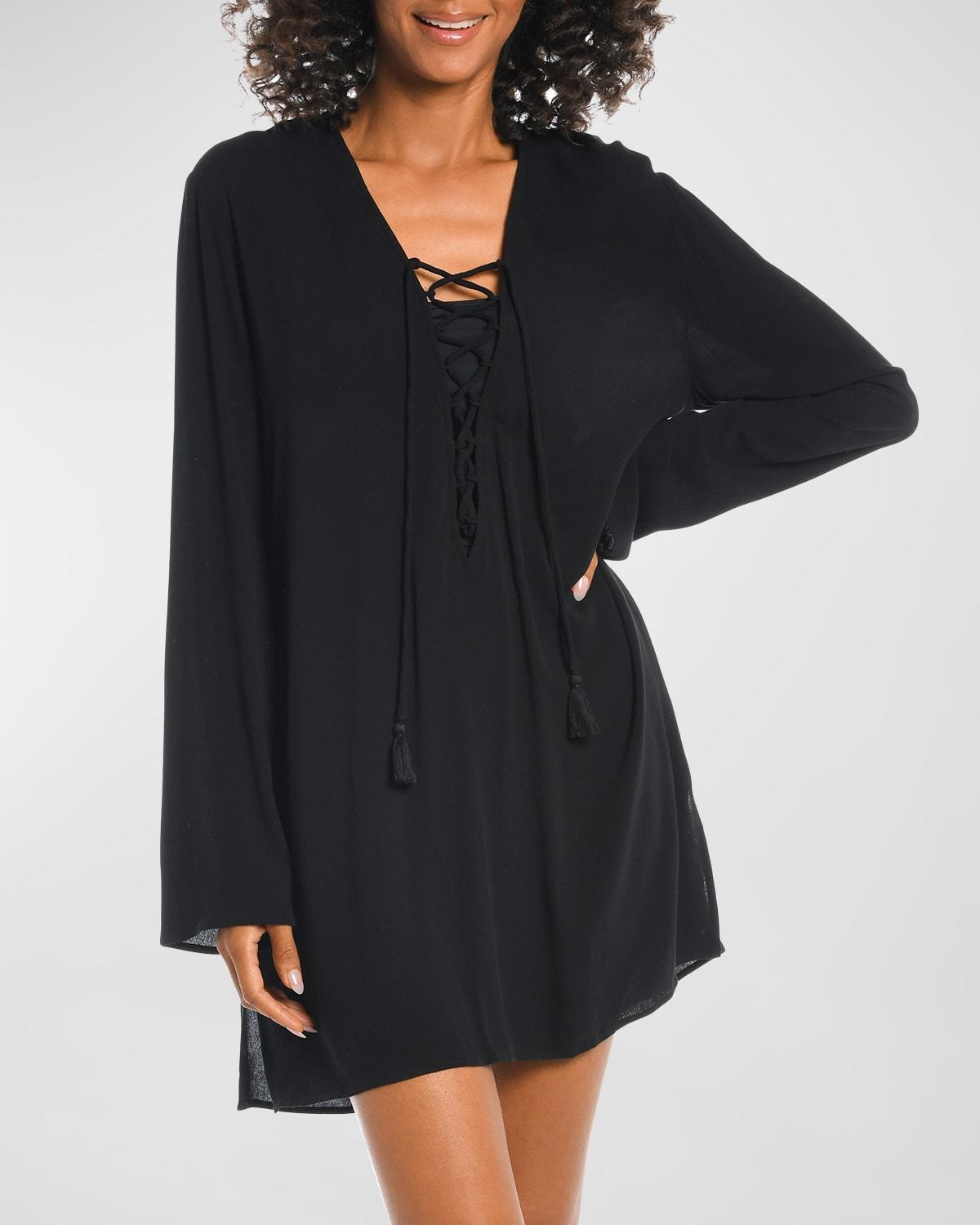 La Blanca Beachcomber Basics V-Neck Tunic Women's Swimwear Product Image