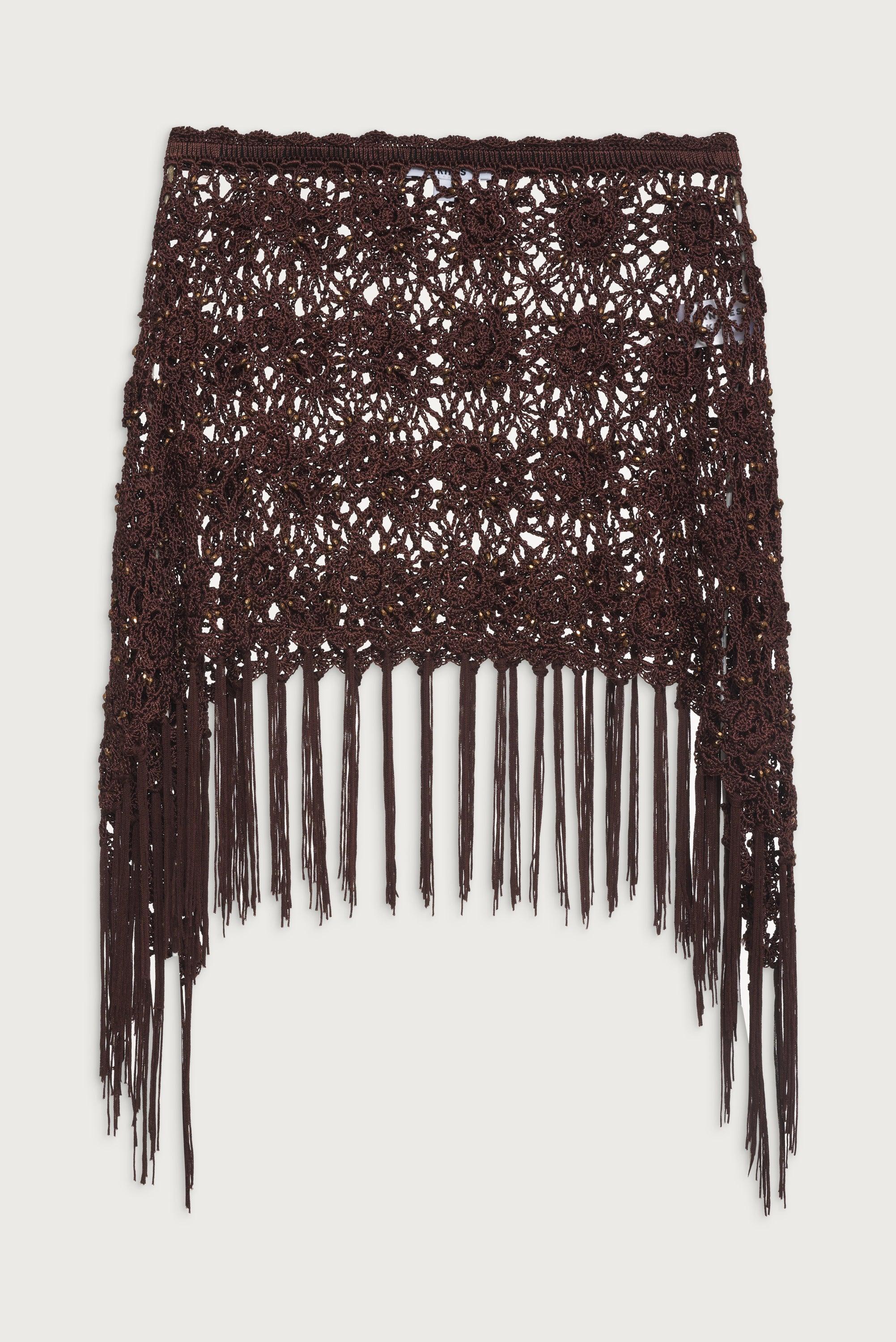 Hendrix Crochet Skirt - Bourbon Product Image