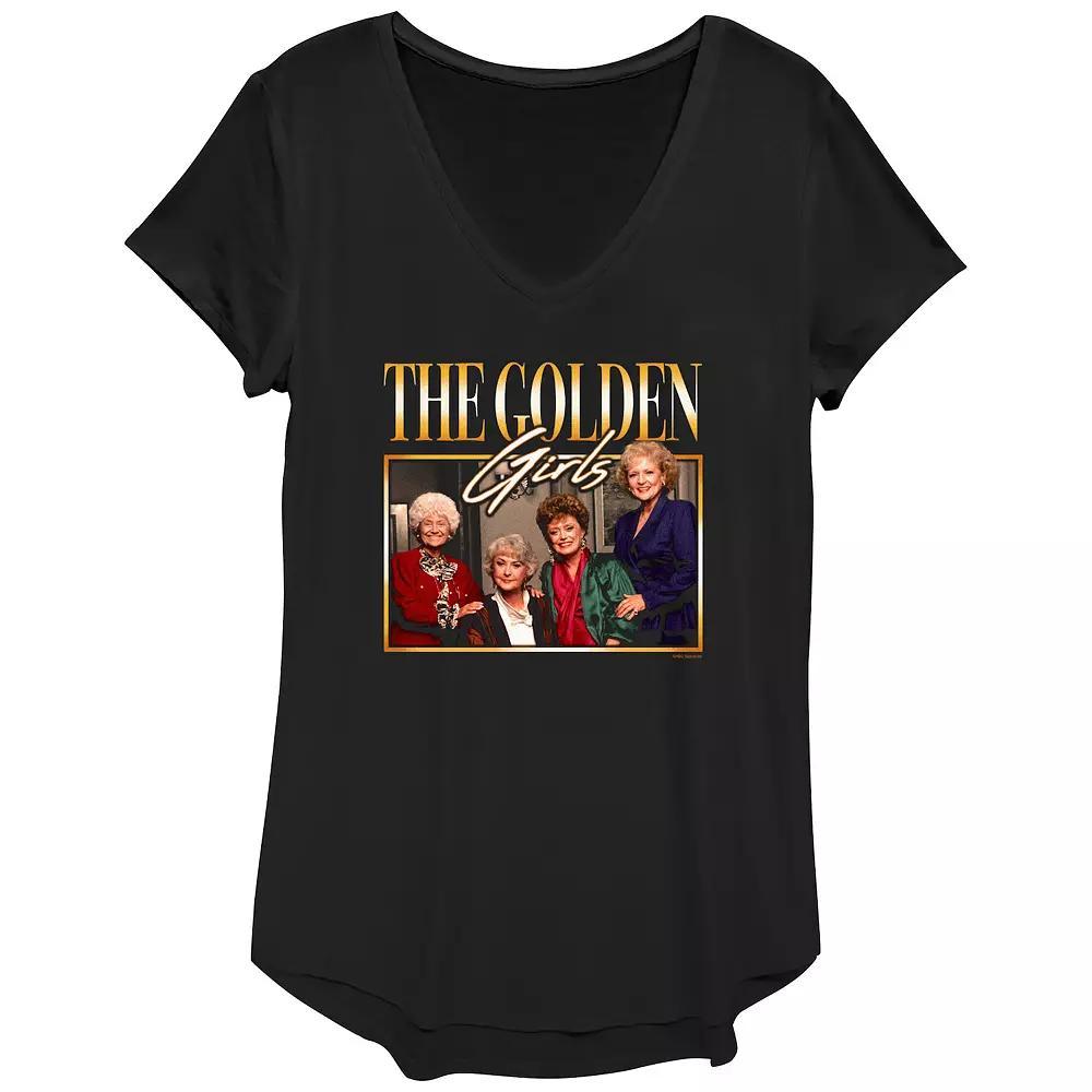 Women's The Golden Girls Classic Portrait Graphic Tee, Size: XS, Black Product Image