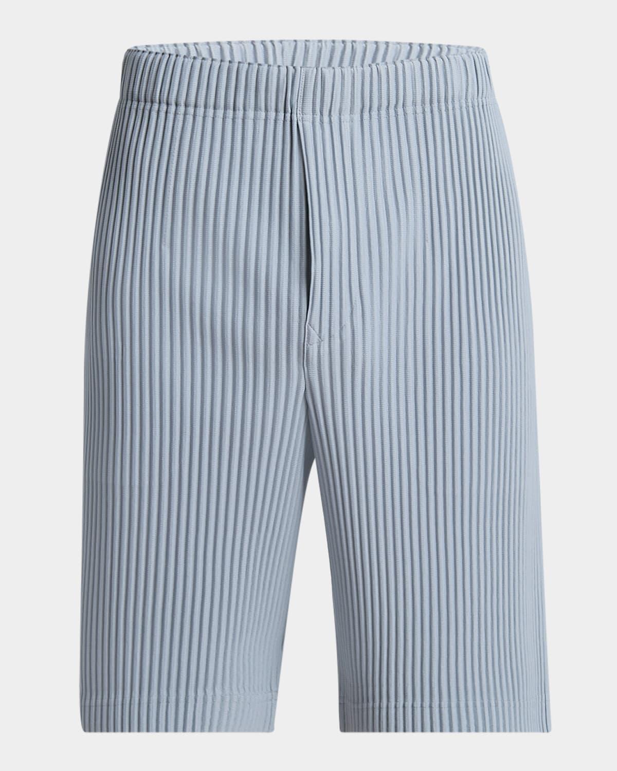 Mens Pleated Pull-On Shorts Product Image