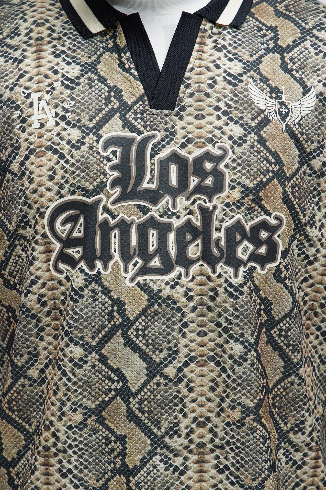 Snake LA Johnny Collar Soccer Jersey - Natural/Combo Product Image