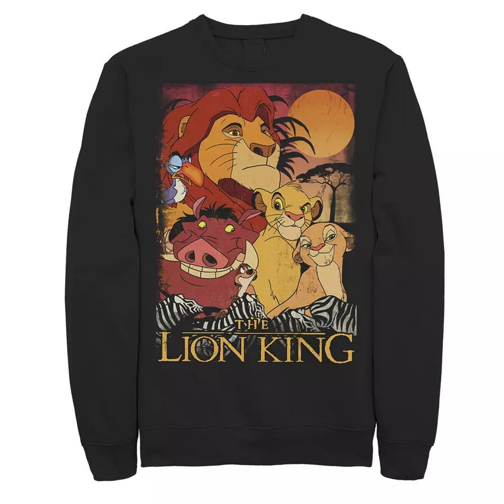 Disney's The Lion King Men's Happy Group Sweatshirt, Size: 3XL, Black Product Image